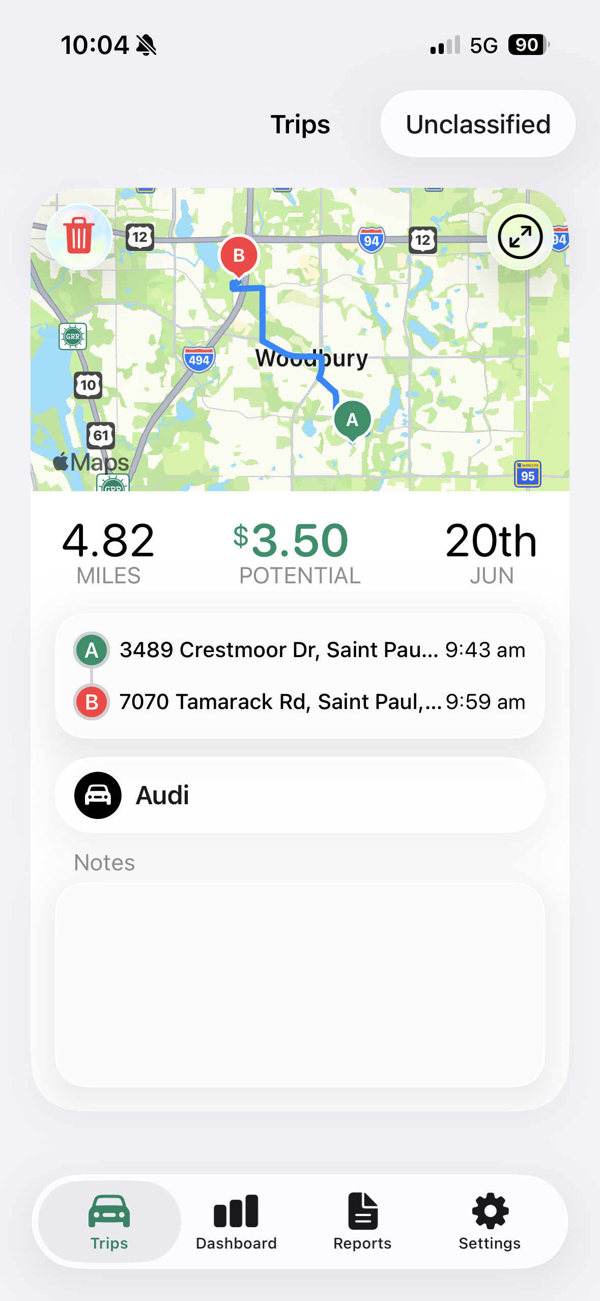 TripCash screenshot