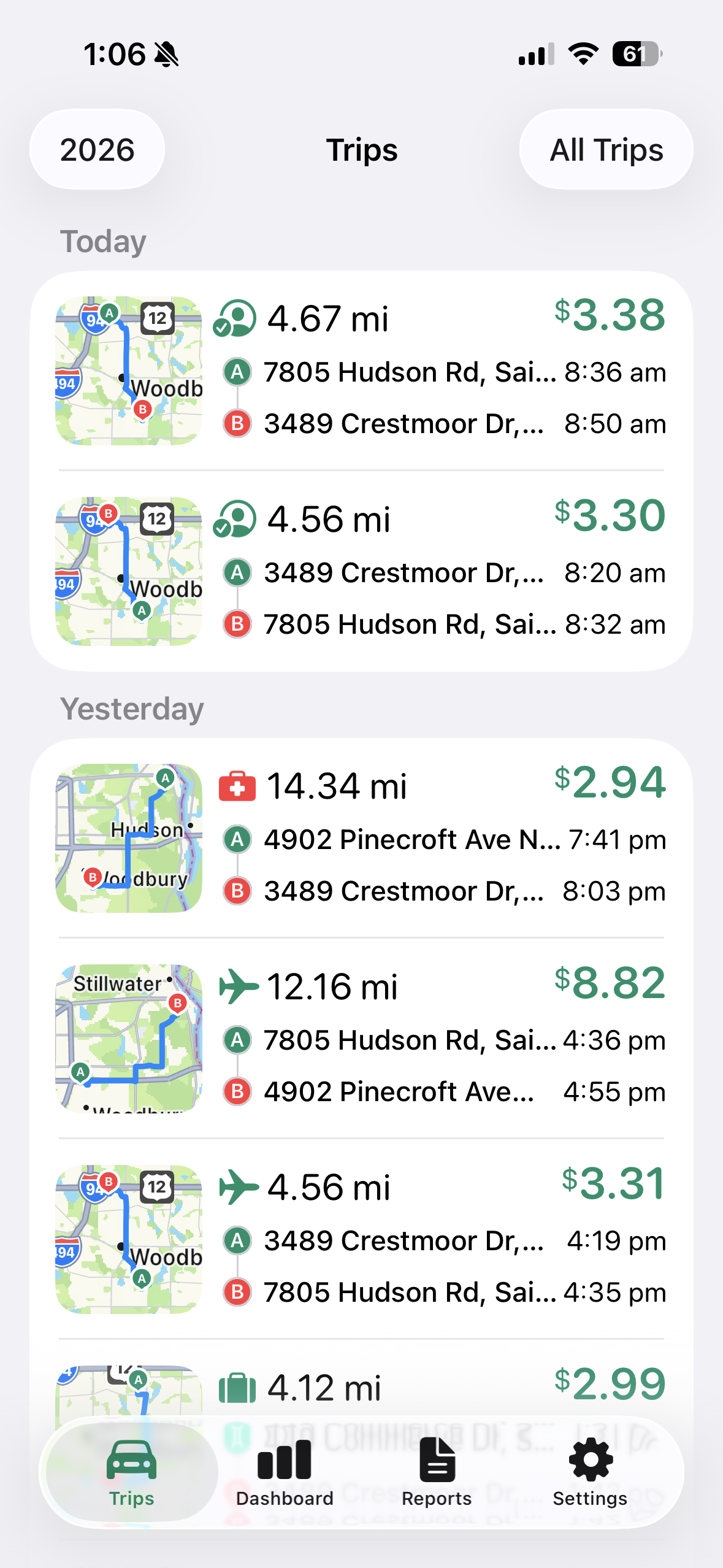 TripCash screenshot